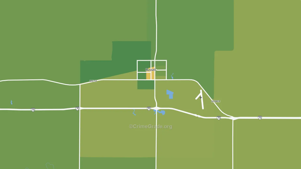 67665, KS Map of Vehicle Theft Rates