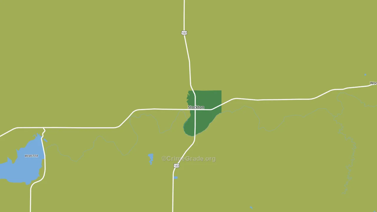 67669, KS Map of Vehicle Theft Rates