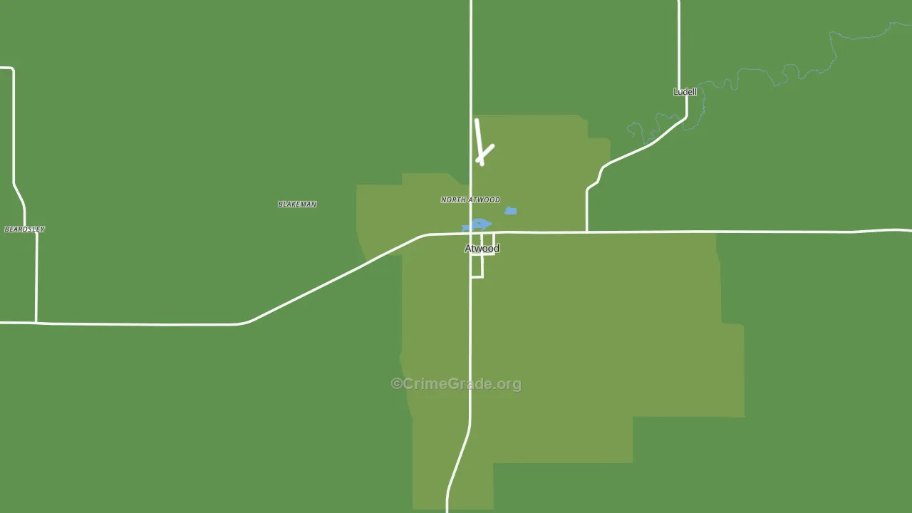 67730, KS Map of Vehicle Theft Rates
