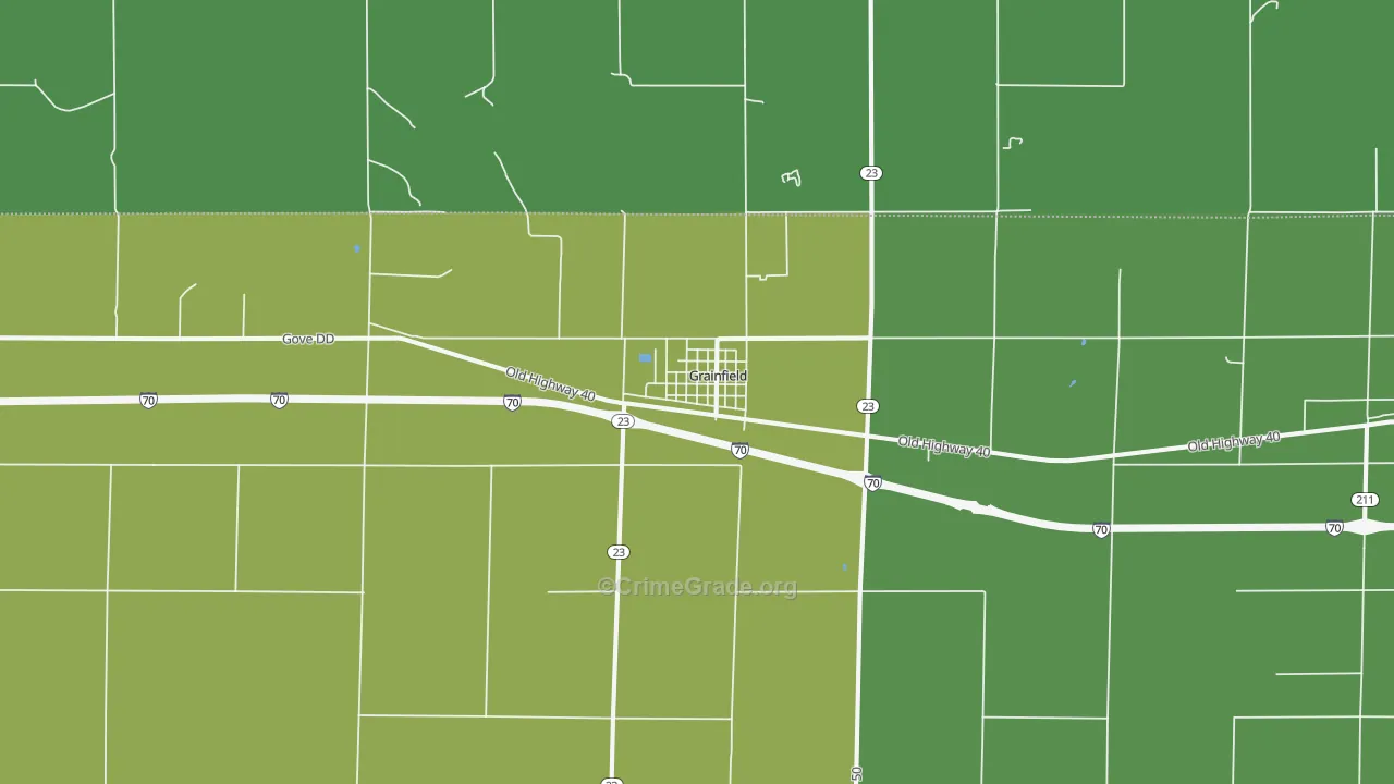 67737, KS Map of Vehicle Theft Rates