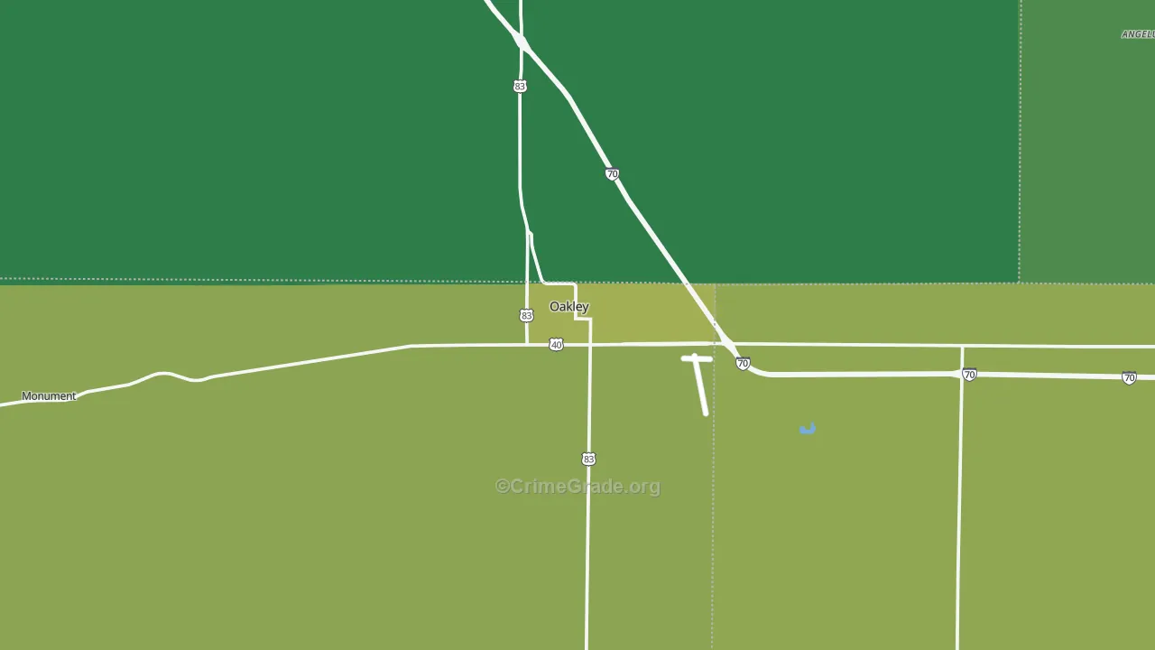 67748, KS Map of Vehicle Theft Rates