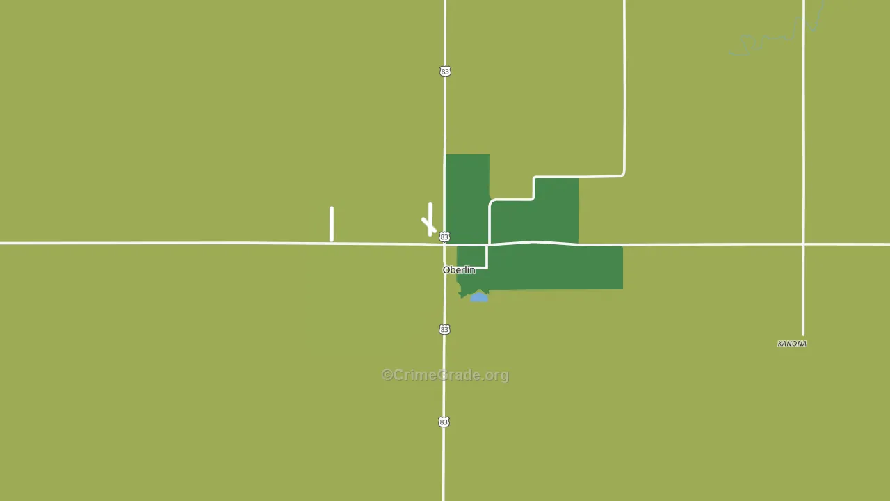 67749, KS Map of Vehicle Theft Rates