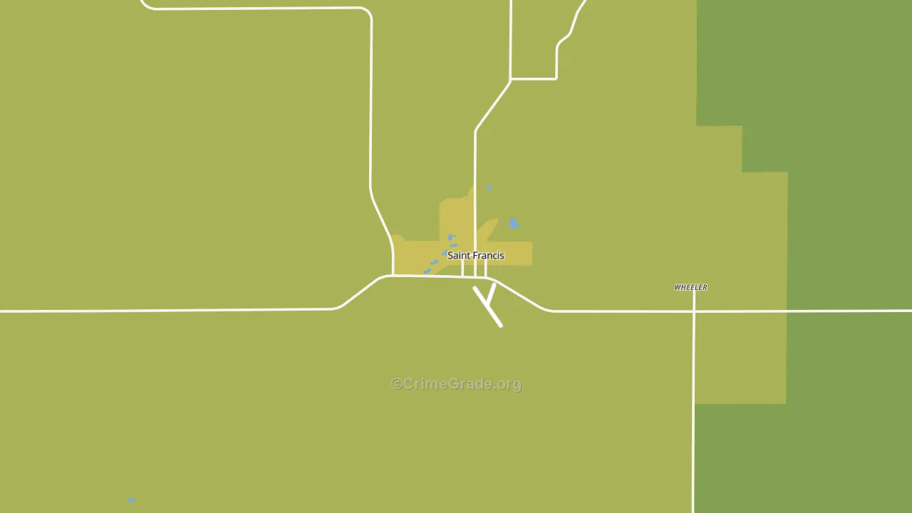67756, KS Map of Vehicle Theft Rates