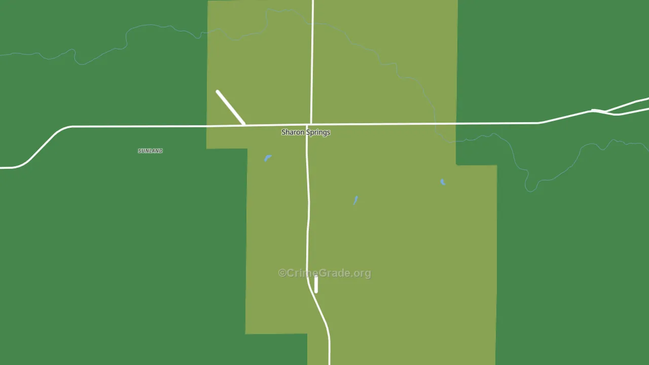 67758, KS Map of Vehicle Theft Rates