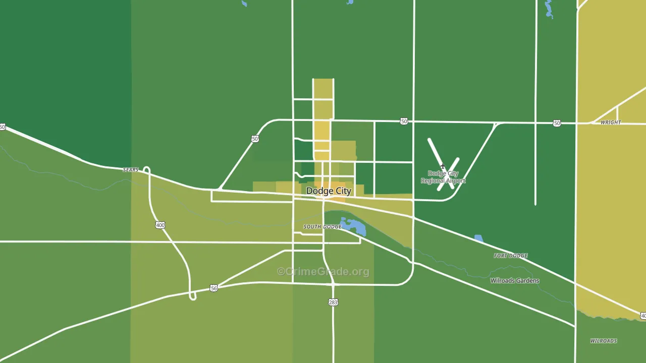 67801, KS Map of Vehicle Theft Rates