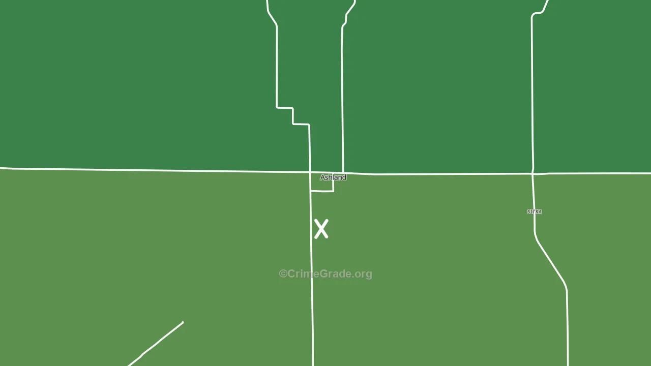 67831, KS Map of Vehicle Theft Rates