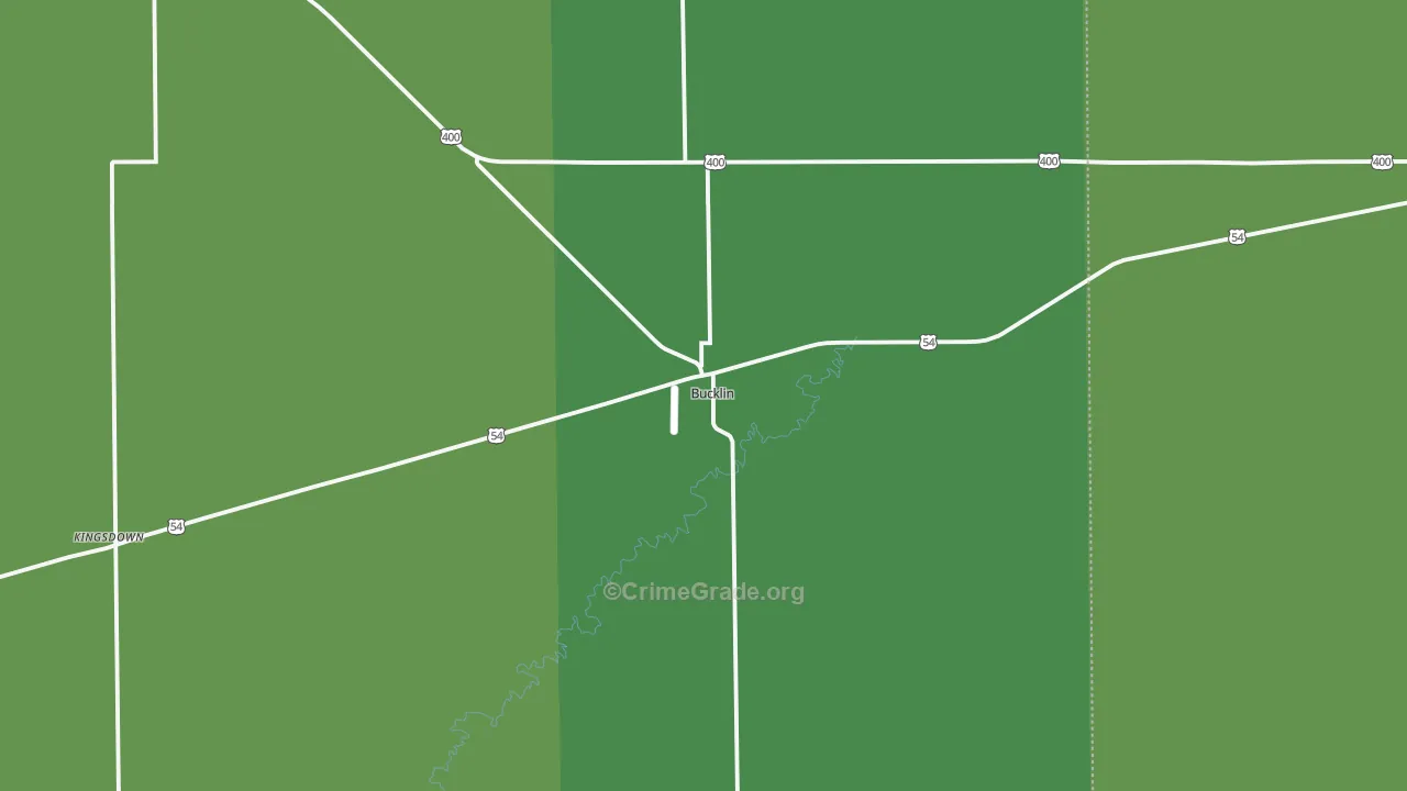 67834, KS Map of Vehicle Theft Rates