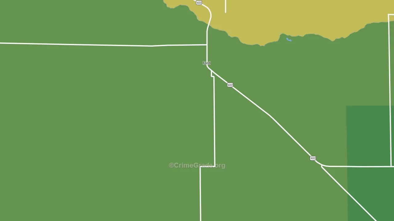 67842, KS Map of Vehicle Theft Rates