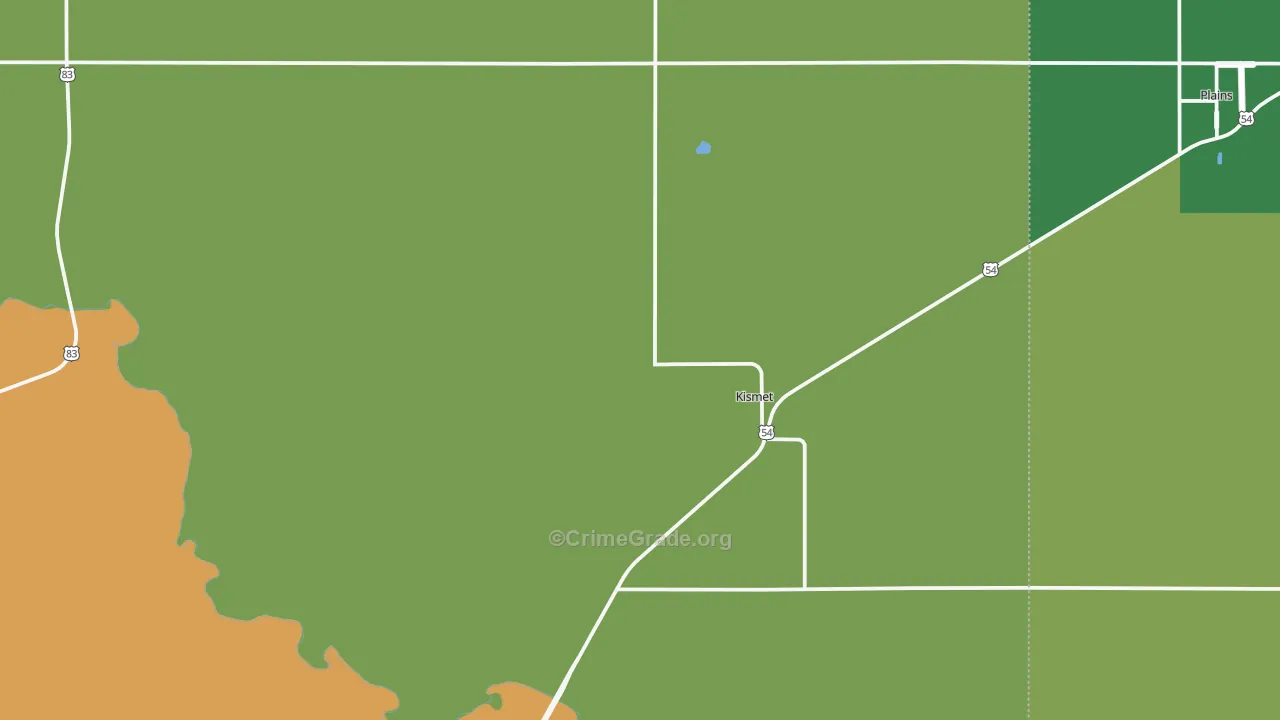 67859, KS Map of Vehicle Theft Rates