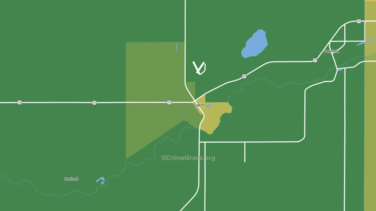 67860, KS Map of Vehicle Theft Rates