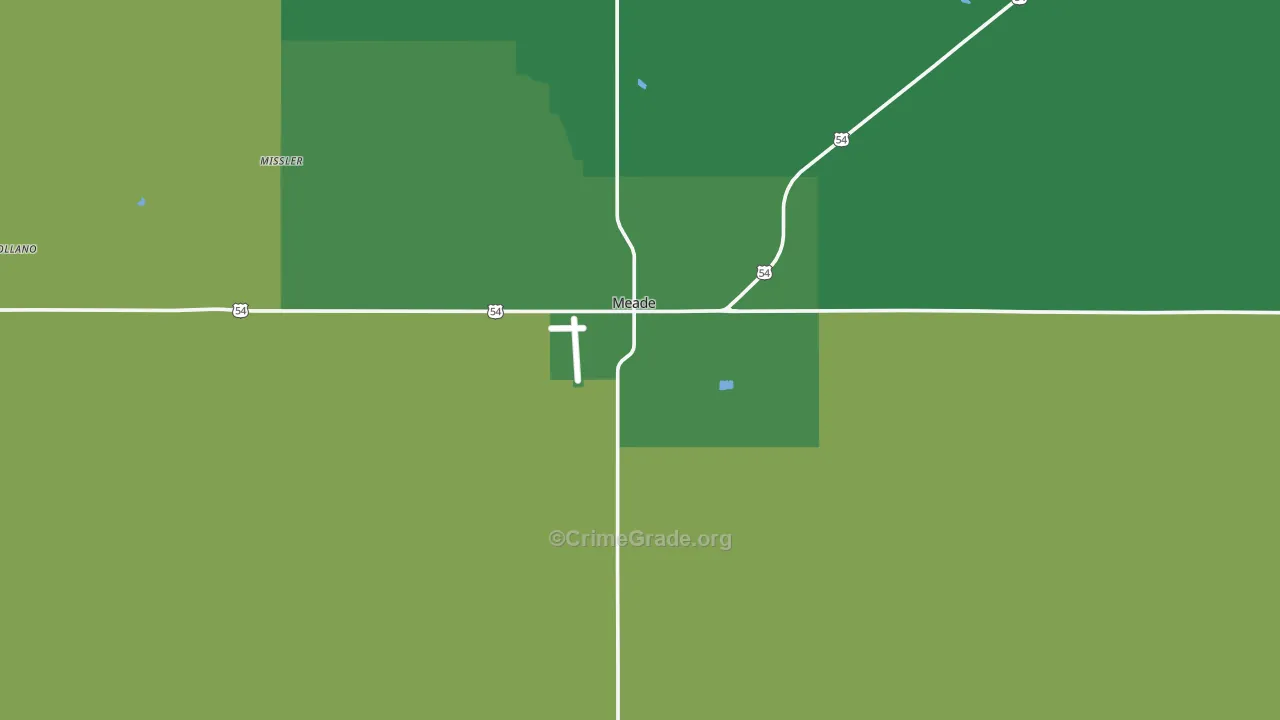 67864, KS Map of Vehicle Theft Rates