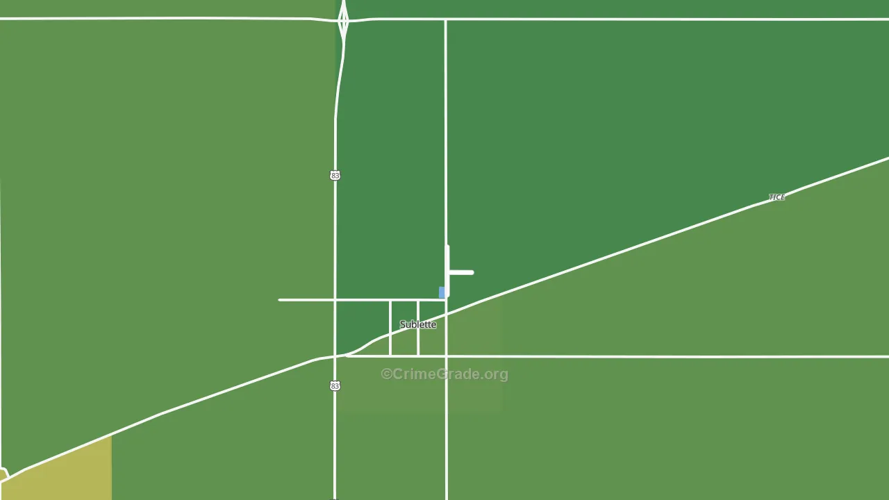 67877, KS Map of Vehicle Theft Rates