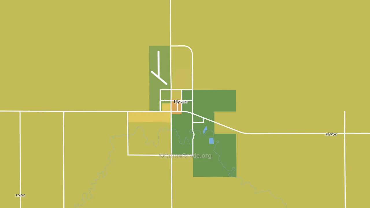 67880, KS Map of Vehicle Theft Rates