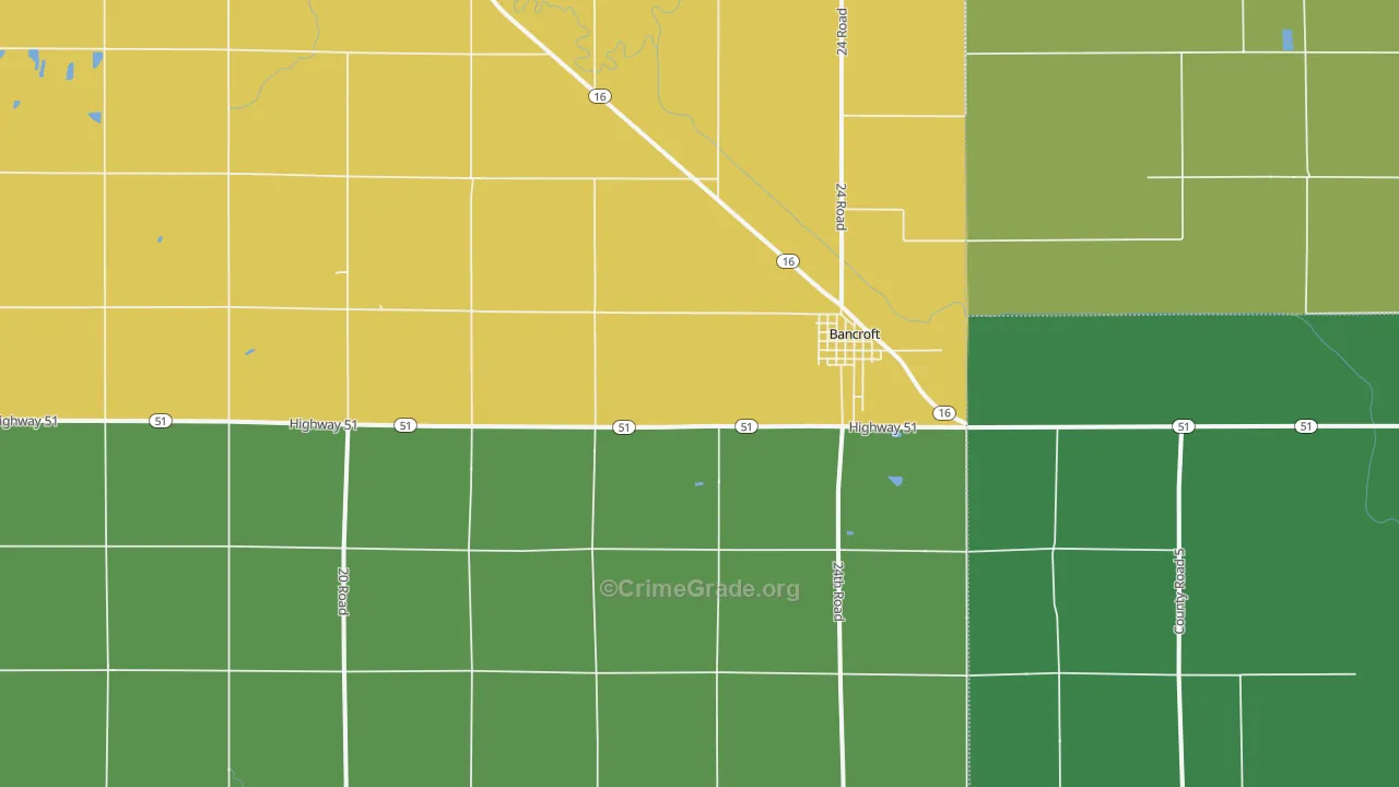 68004, NE Map of Vehicle Theft Rates