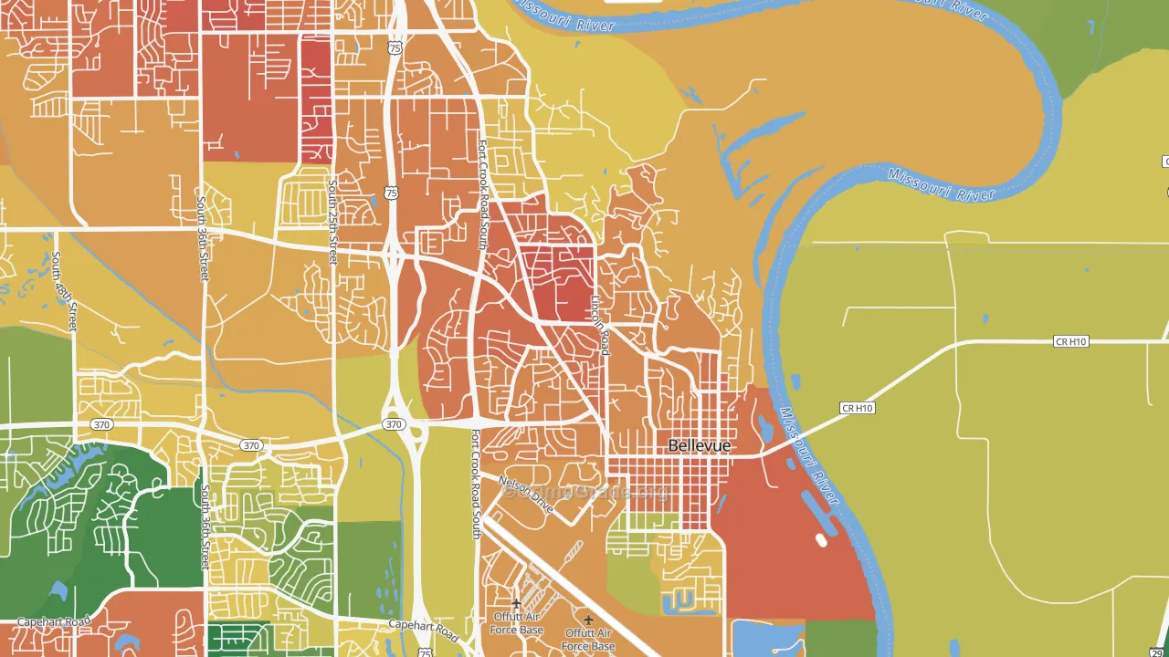 68005, NE Map of Vehicle Theft Rates