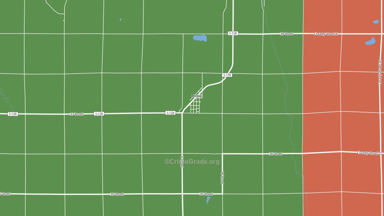 68014, NE Map of Vehicle Theft Rates
