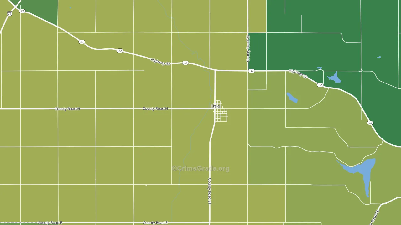 68019, NE Map of Vehicle Theft Rates