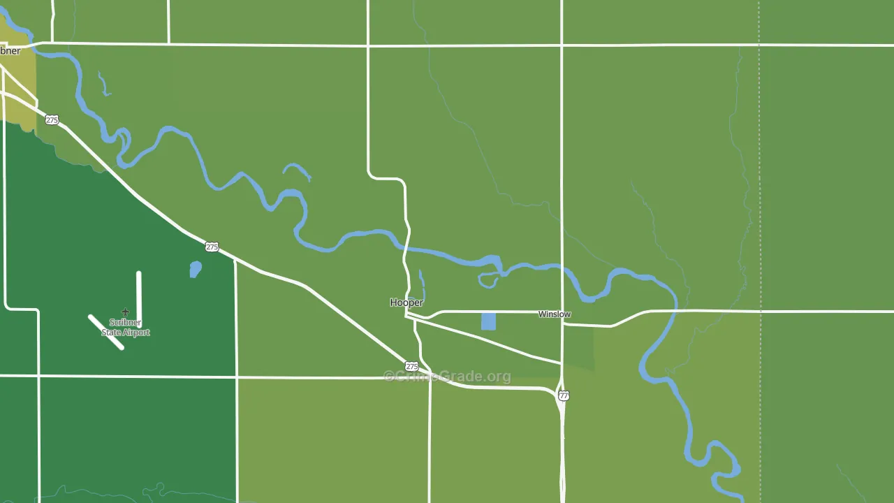 68031, NE Map of Vehicle Theft Rates