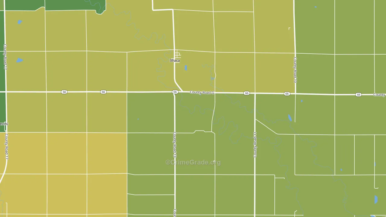 68033, NE Map of Vehicle Theft Rates
