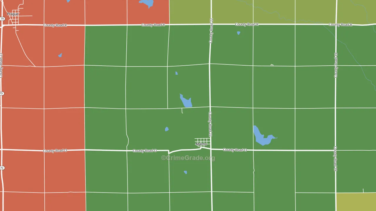 68040, NE Map of Vehicle Theft Rates