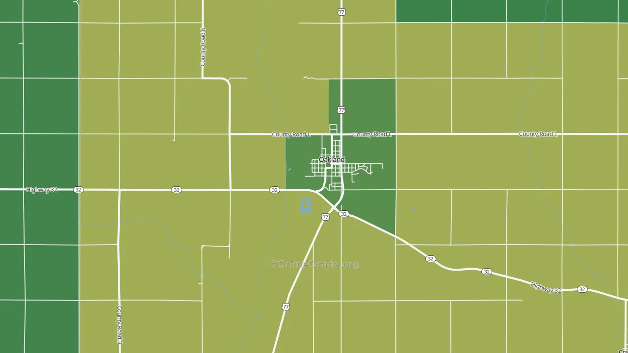 68045, NE Map of Vehicle Theft Rates