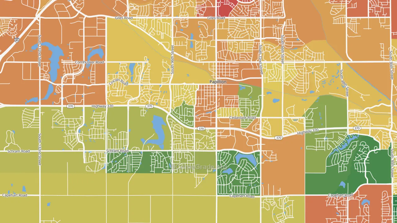 68046, NE Map of Vehicle Theft Rates