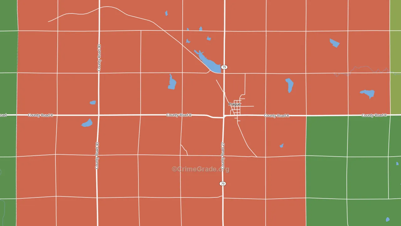 68050, NE Map of Vehicle Theft Rates