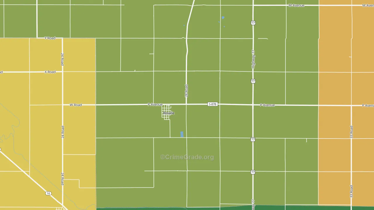 68055, NE Map of Vehicle Theft Rates