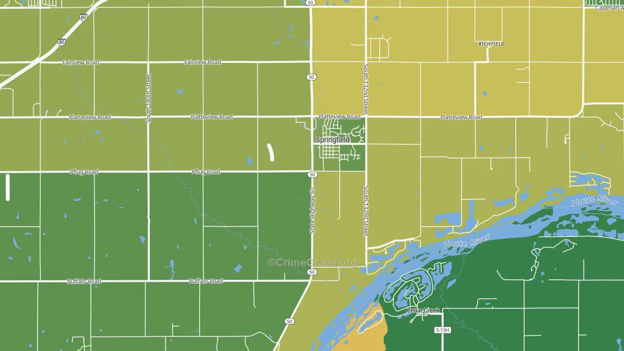 68059, NE Map of Vehicle Theft Rates