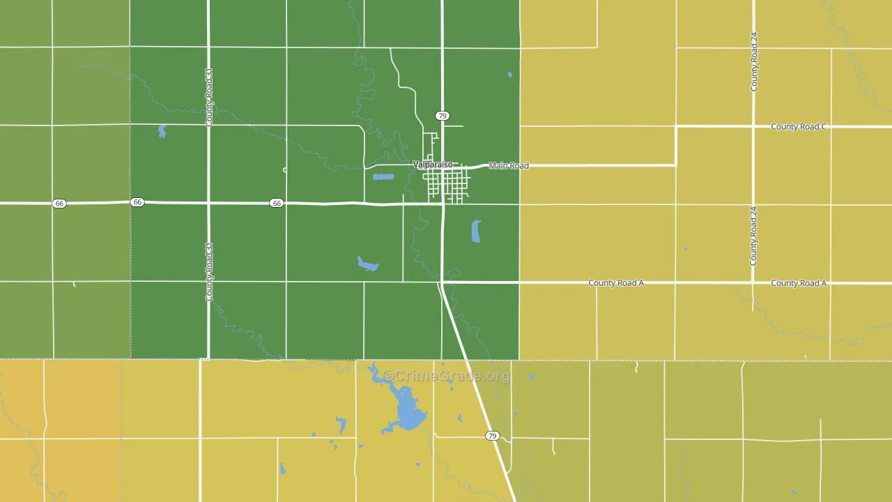 68065, NE Map of Vehicle Theft Rates