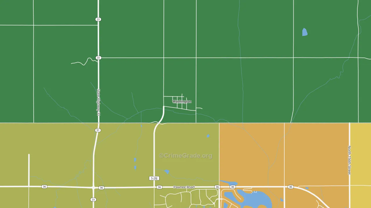 68068, NE Map of Vehicle Theft Rates