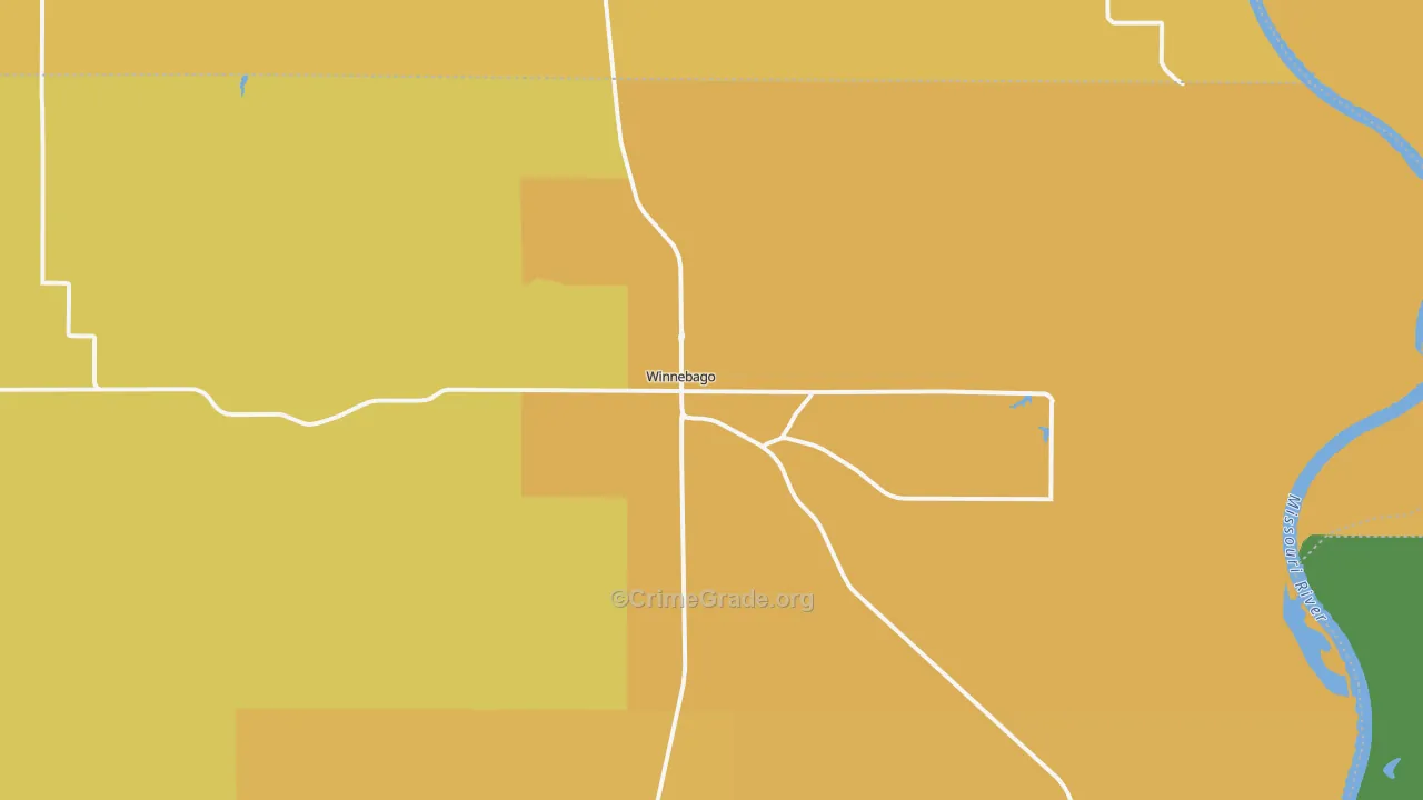 68071, NE Map of Vehicle Theft Rates