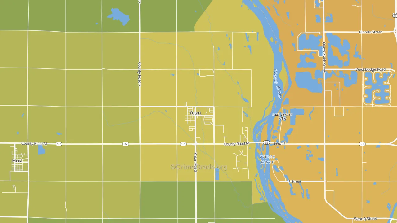 68073, NE Map of Vehicle Theft Rates