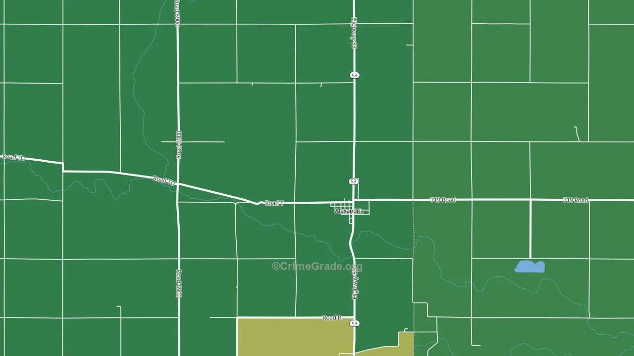 68303, NE Map of Vehicle Theft Rates