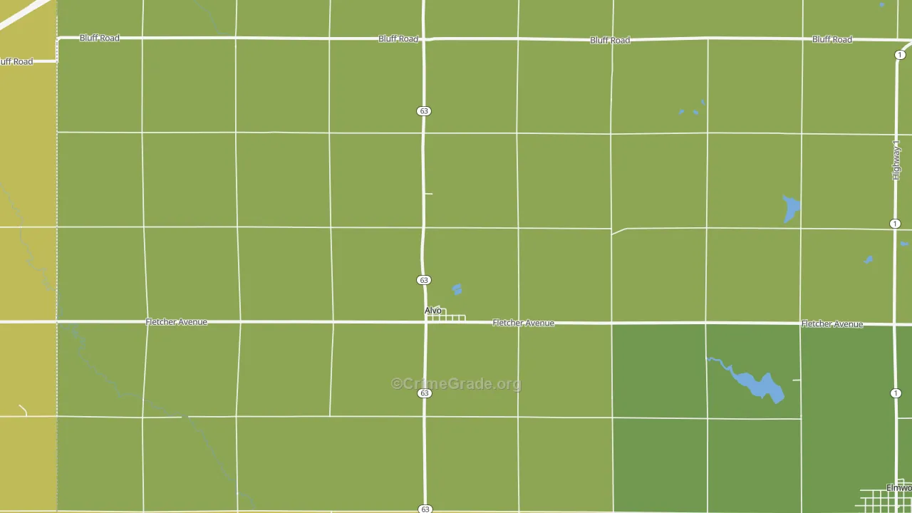 68304, NE Map of Vehicle Theft Rates