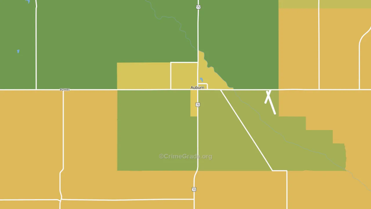 68305, NE Map of Vehicle Theft Rates