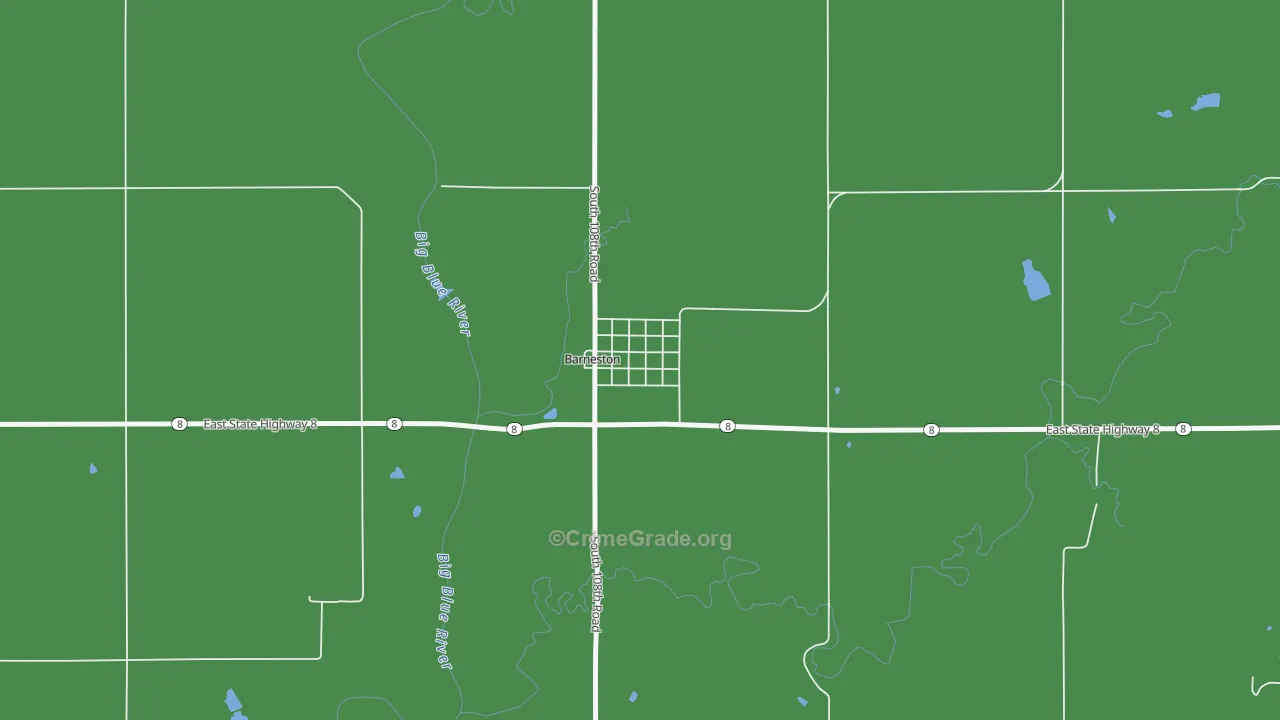 68309, NE Map of Vehicle Theft Rates