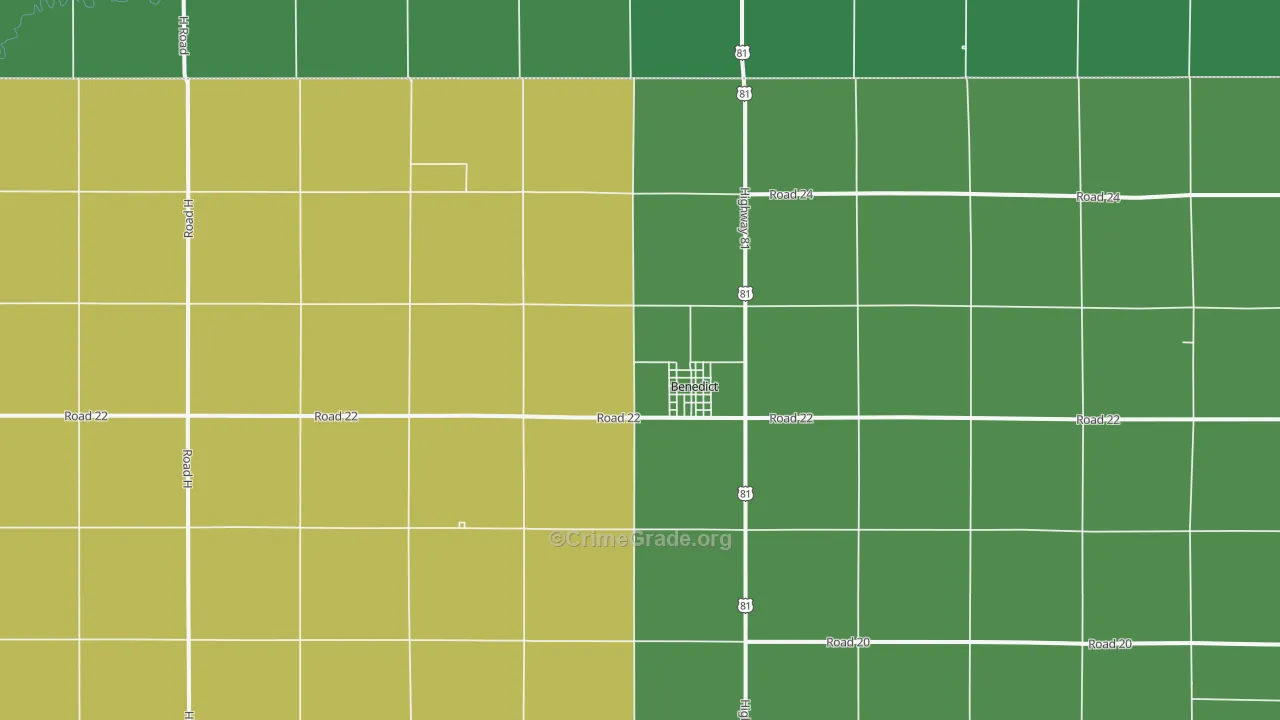 68316, NE Map of Vehicle Theft Rates