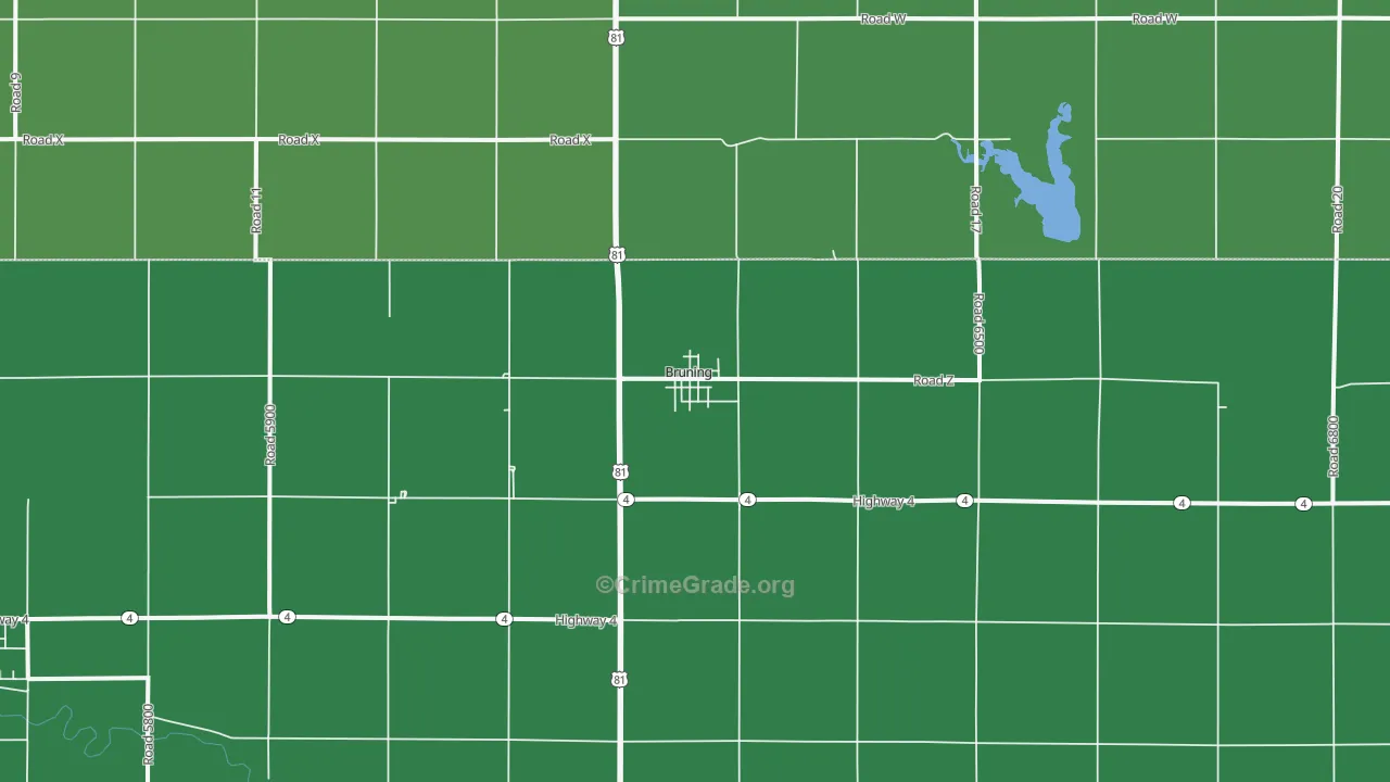 68322, NE Map of Vehicle Theft Rates