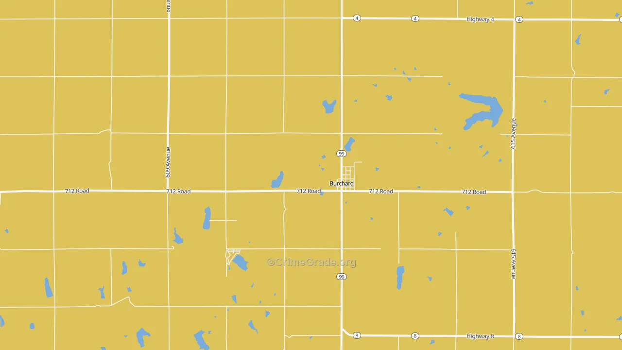 68323, NE Map of Vehicle Theft Rates