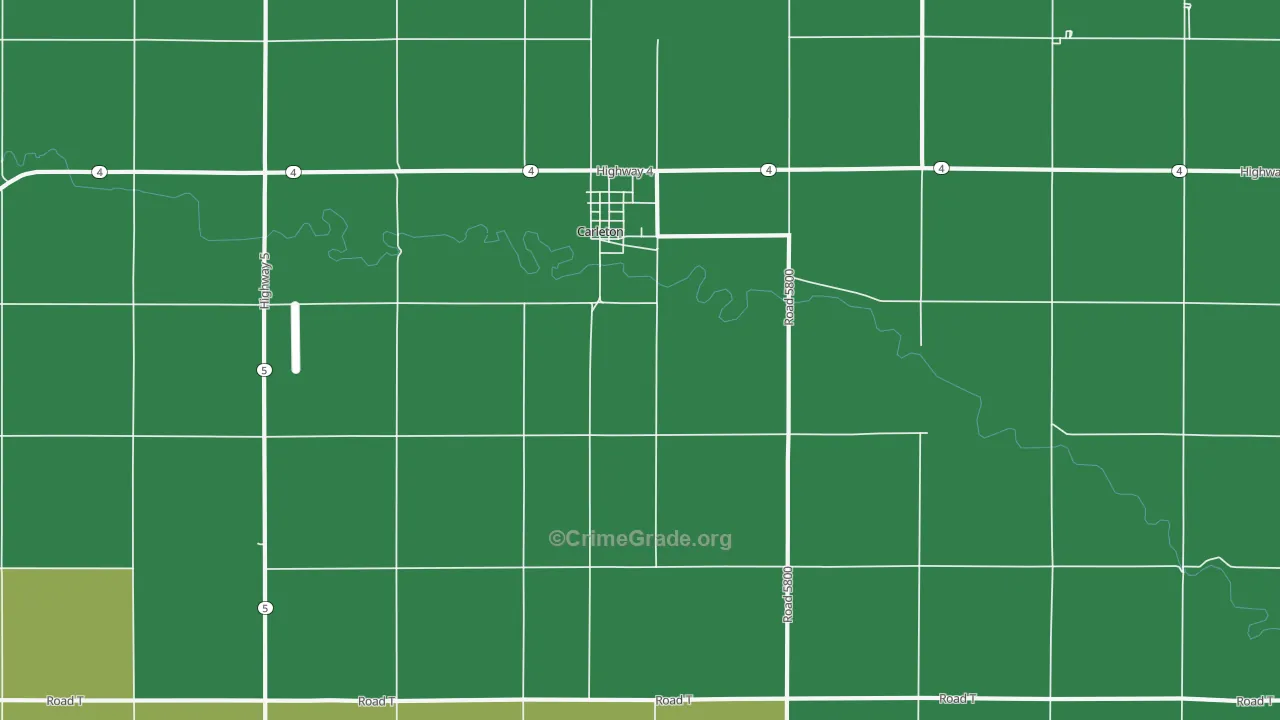68326, NE Map of Vehicle Theft Rates