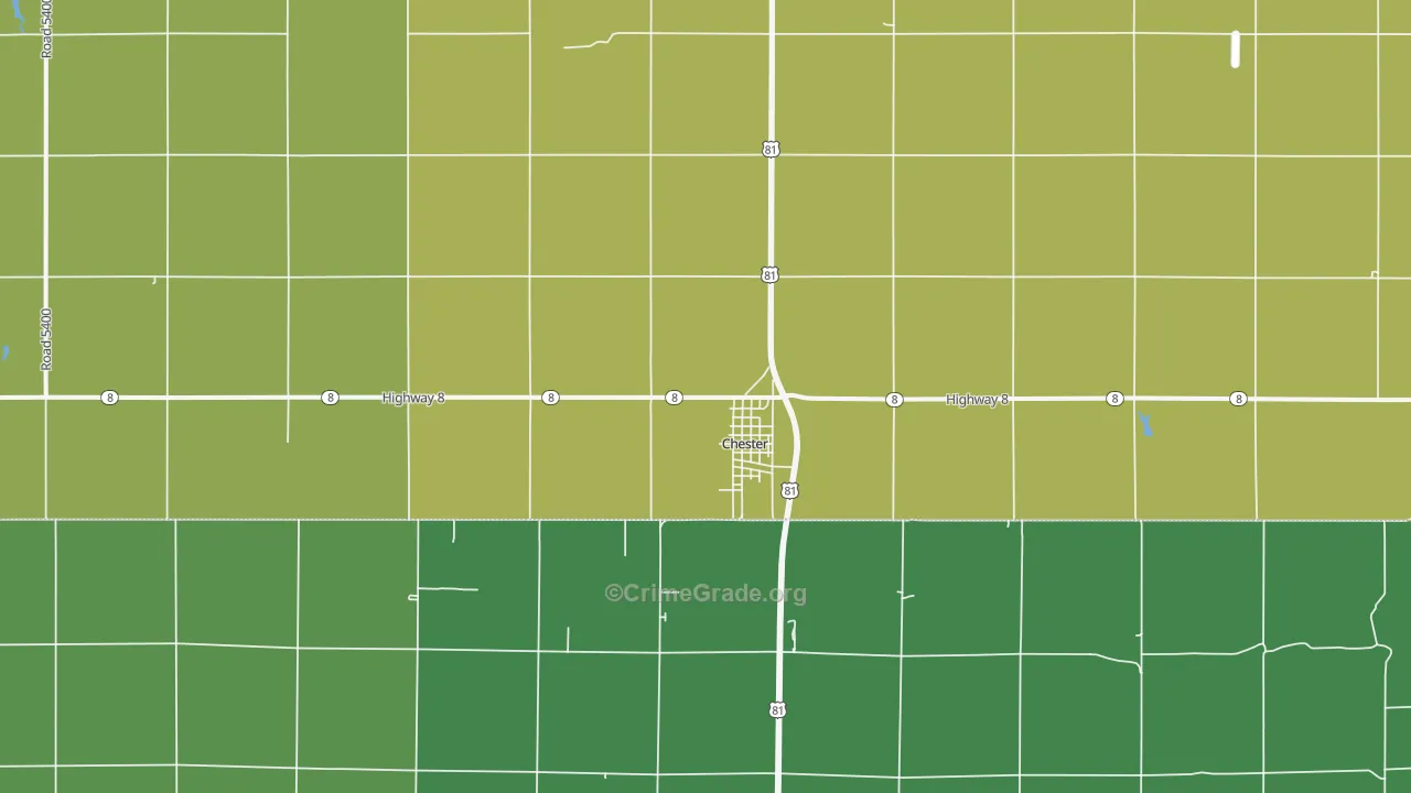 68327, NE Map of Vehicle Theft Rates