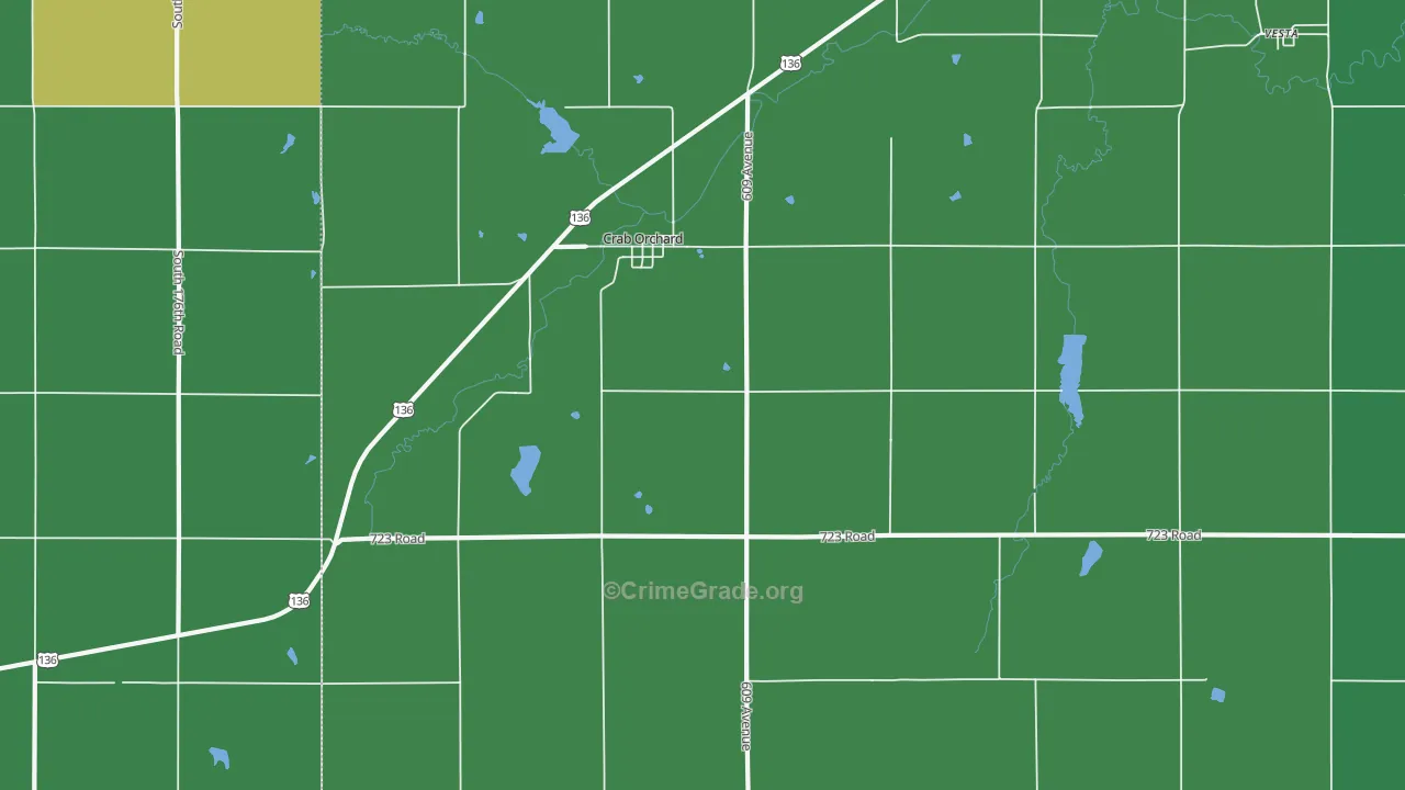 68332, NE Map of Vehicle Theft Rates