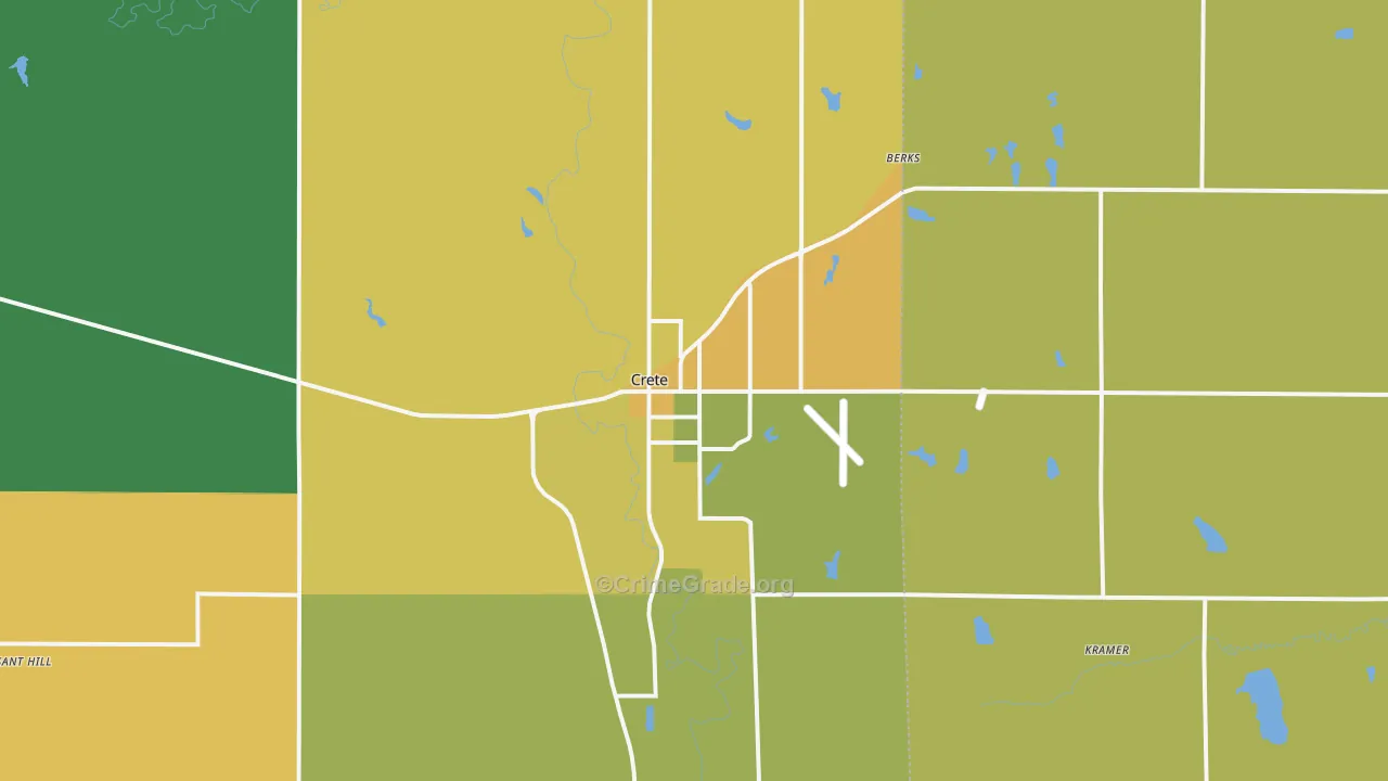 68333, NE Map of Vehicle Theft Rates