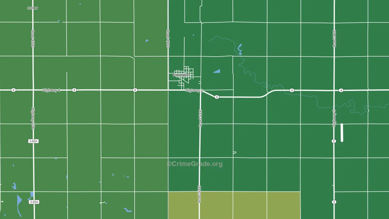 68335, NE Map of Vehicle Theft Rates