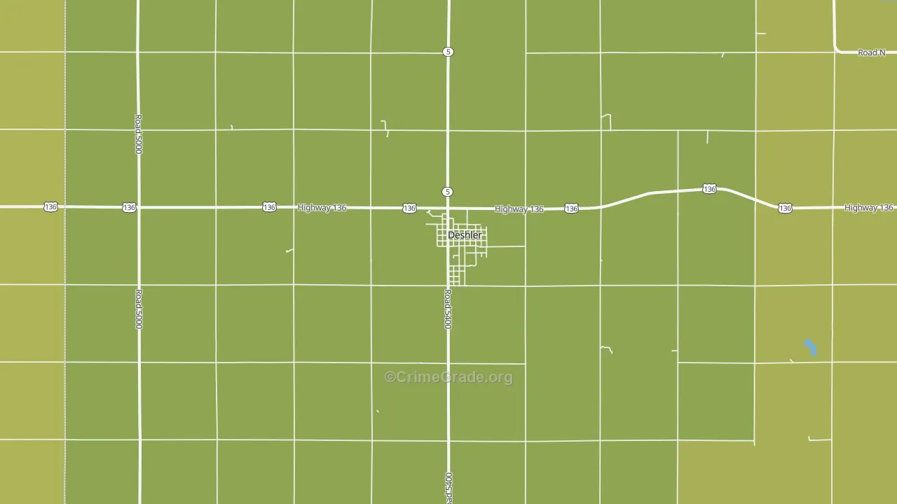 68340, NE Map of Vehicle Theft Rates