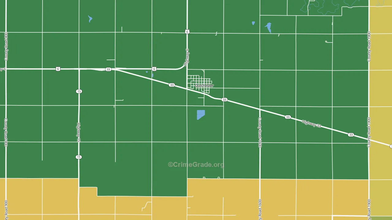 68343, NE Map of Vehicle Theft Rates