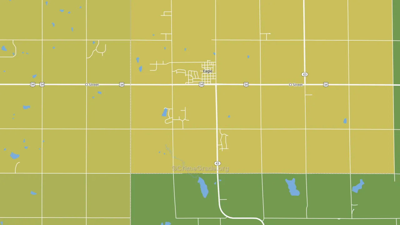 68347, NE Map of Vehicle Theft Rates
