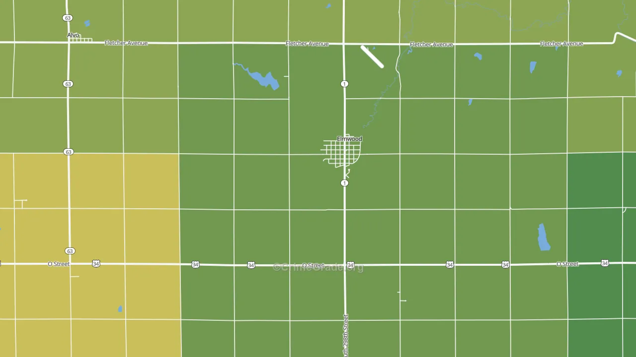 68349, NE Map of Vehicle Theft Rates