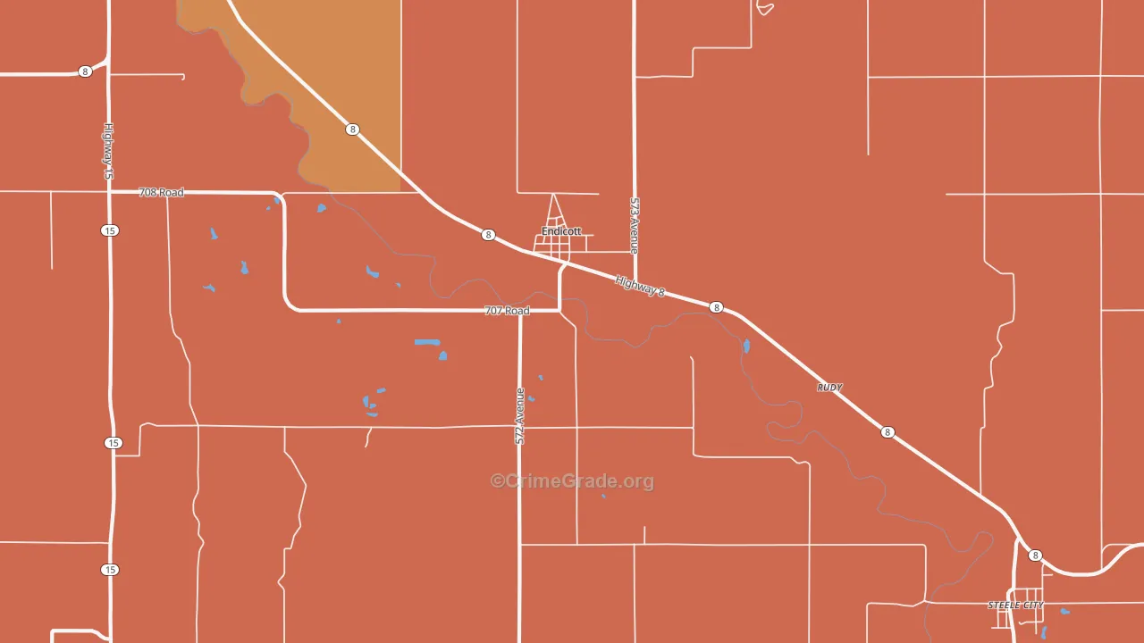 68350, NE Map of Vehicle Theft Rates